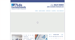 Desktop Screenshot of aldocontabilidade.com.br